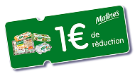 un bon de réduction de 1 euro