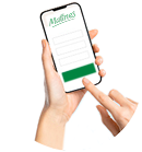 Inscrivez-vous sur ce site. Un écran de téléphone avec un formulaire de participation
