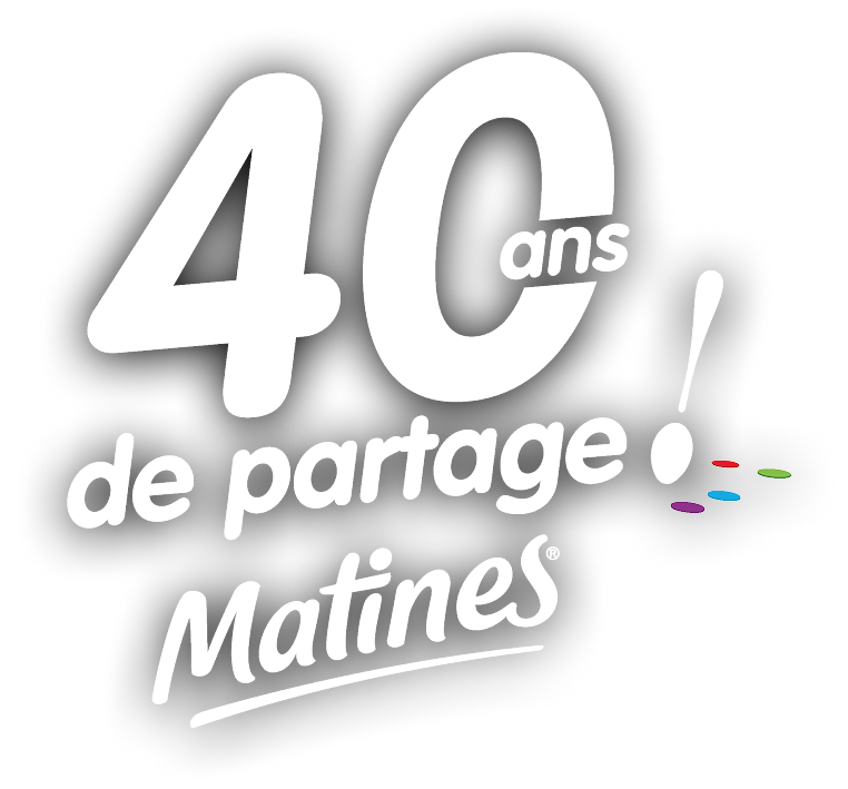 logo 40 ans avec confettis