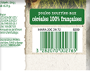 Saisissez le code barre du produit. Dessous d'une boîte d'oeuf