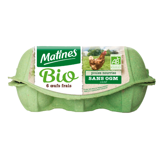 Boîte Oeufs Bio Matines x6